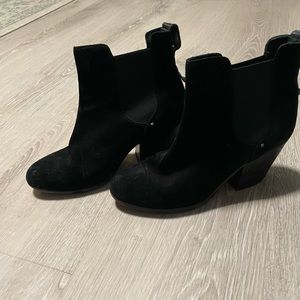 Rag and Bone black suede booties